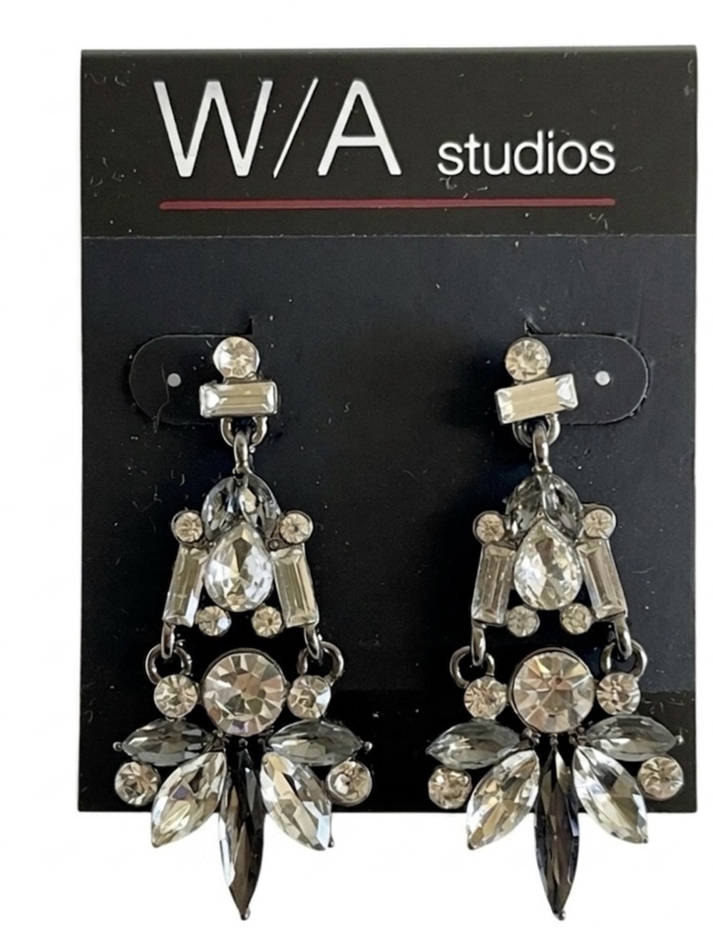 NWT Australian Crystal Clear Chandelier Earrings